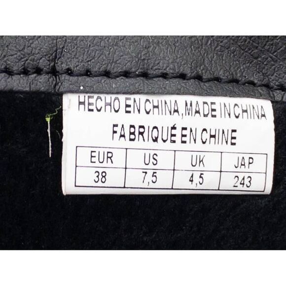 EMMSHU Brown Buckle Celsa Round Toe Buckle Heeled Western Boots Women's size 7.5 - Picture 9 of 10